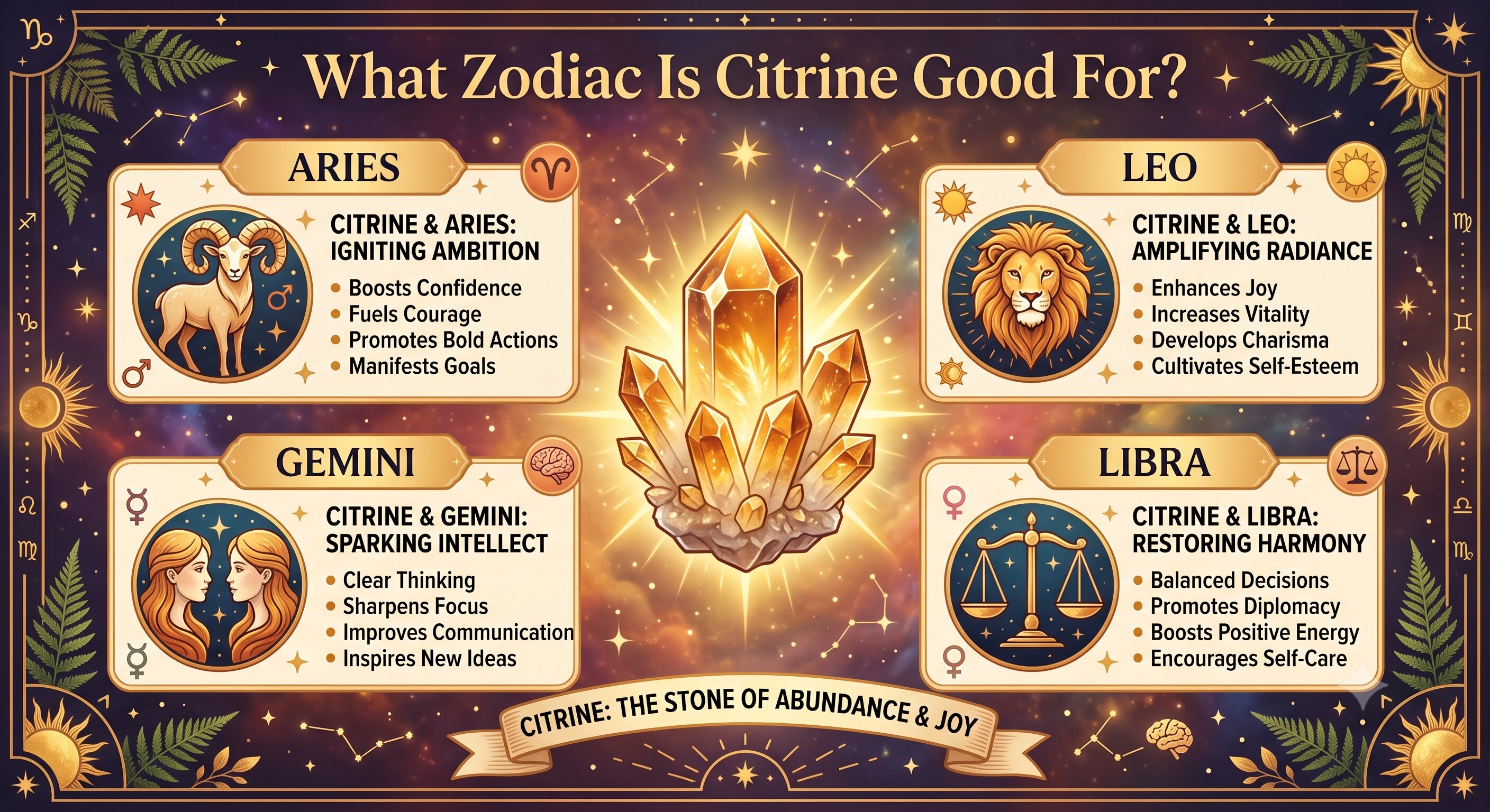 What Zodiac Is Citrine Good For